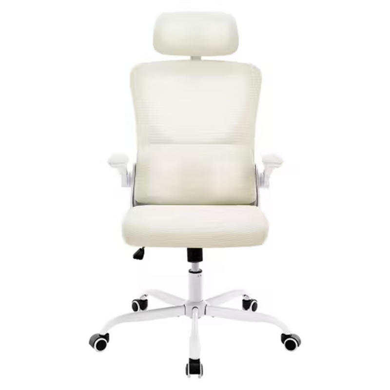 DREHSTUHL Ergonomisch Beige, Metall & Mesh, drehbar & rollbar, 67,5 x 62 x 123,5 cm - Weiß, Kunststoff (67.5/123.5/62cm) - Albatros