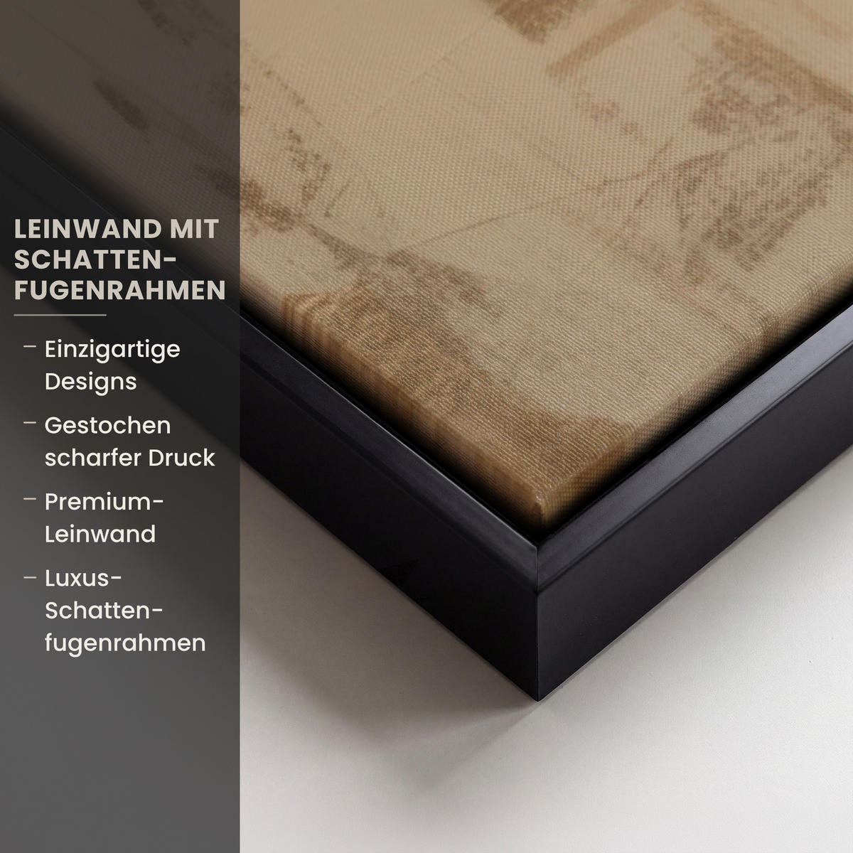 LEINWAND Bilder mit Rahmen - Frau - Gold - Abstrakt - Textur - 60x90 - Goldfarben, Textil (60/90cm) - MuchoWow