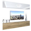 WOHNZIMMERWAND Schrankwand mit LED Weiß / Sonoma Eiche - Weiß/Sonoma Eiche, Holz (200/180/36cm) - B BELINI GROUP