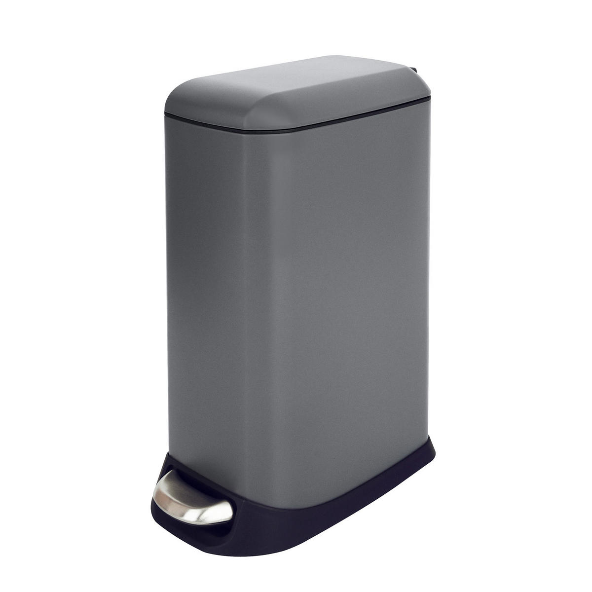 MÜLLEIMER TS12 12L Grau - Grau, Metall (20/47/35cm) - SVITA