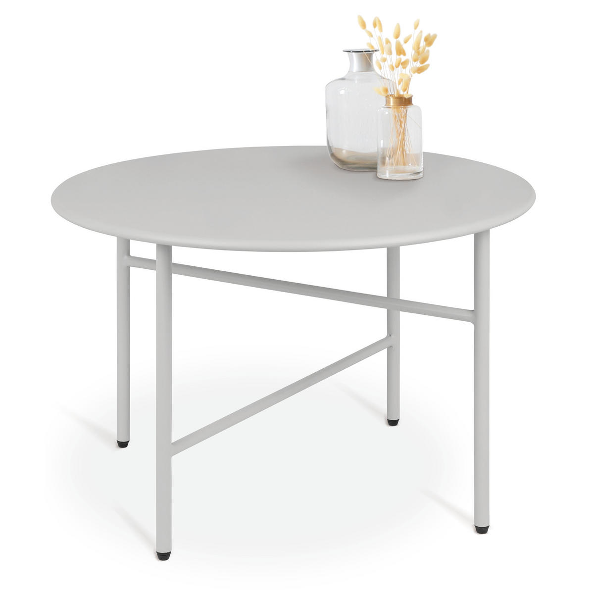 BEISTELLTISCH Finn Ø 53/36 cm Hellgrau - Hellgrau, Metall (53/53/36cm) - BoMoe