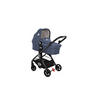 KOMBIKINDERWAGEN 2 in 1 Patrizia blau Babywanne, Sportsitz, Sitz umkehrbar - Blau, Metall (93/55/99cm) - Lorelli