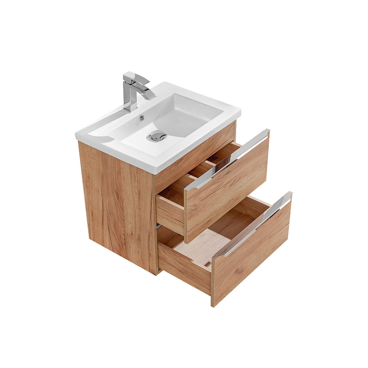 WASCHTISCH 60cm April Holz - Braun, Holzwerkstoff (60/57/46cm) - Petits-meubles