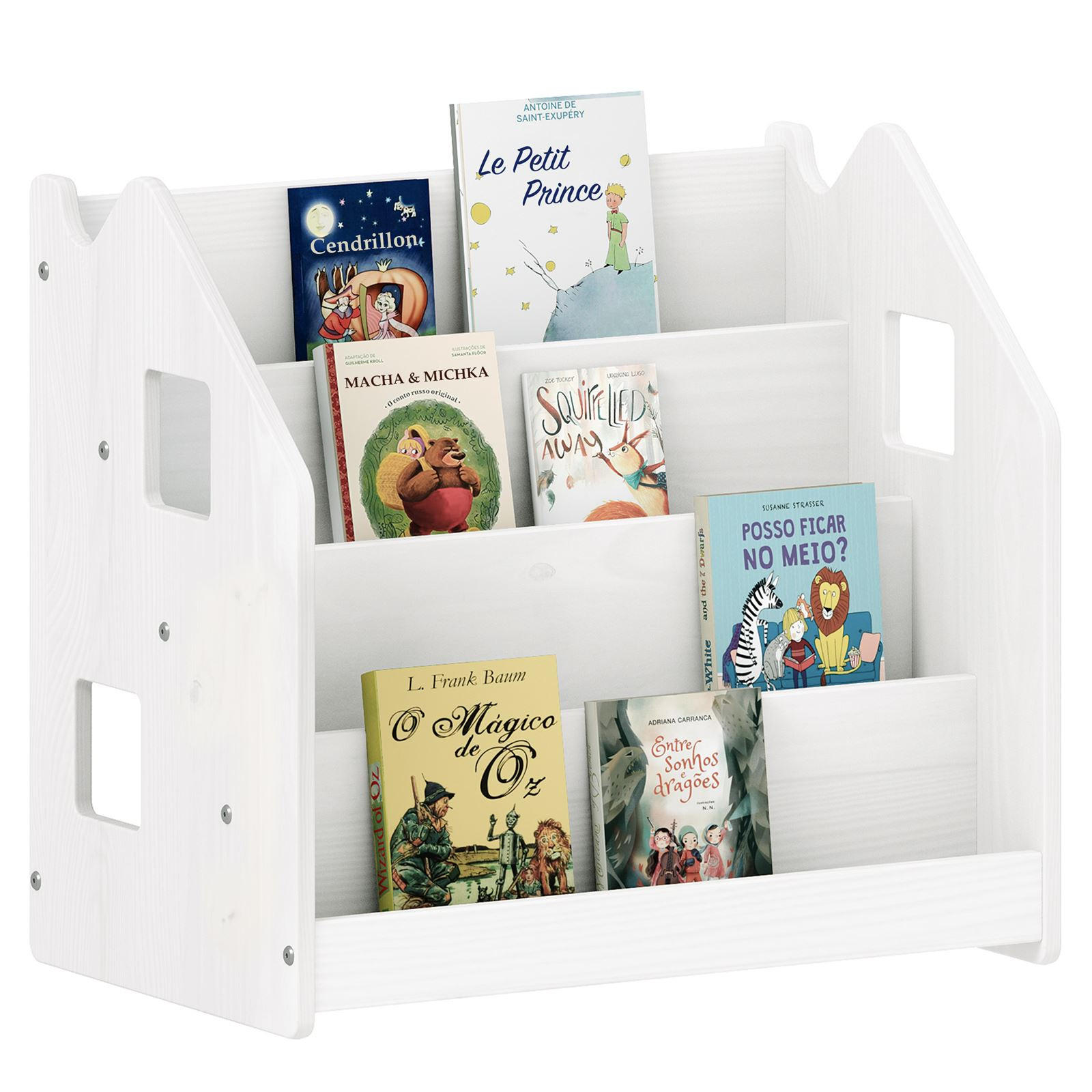 BÜCHERREGAL BRUNO - Weiß, Holz (65/60/40cm) - IDIMEX