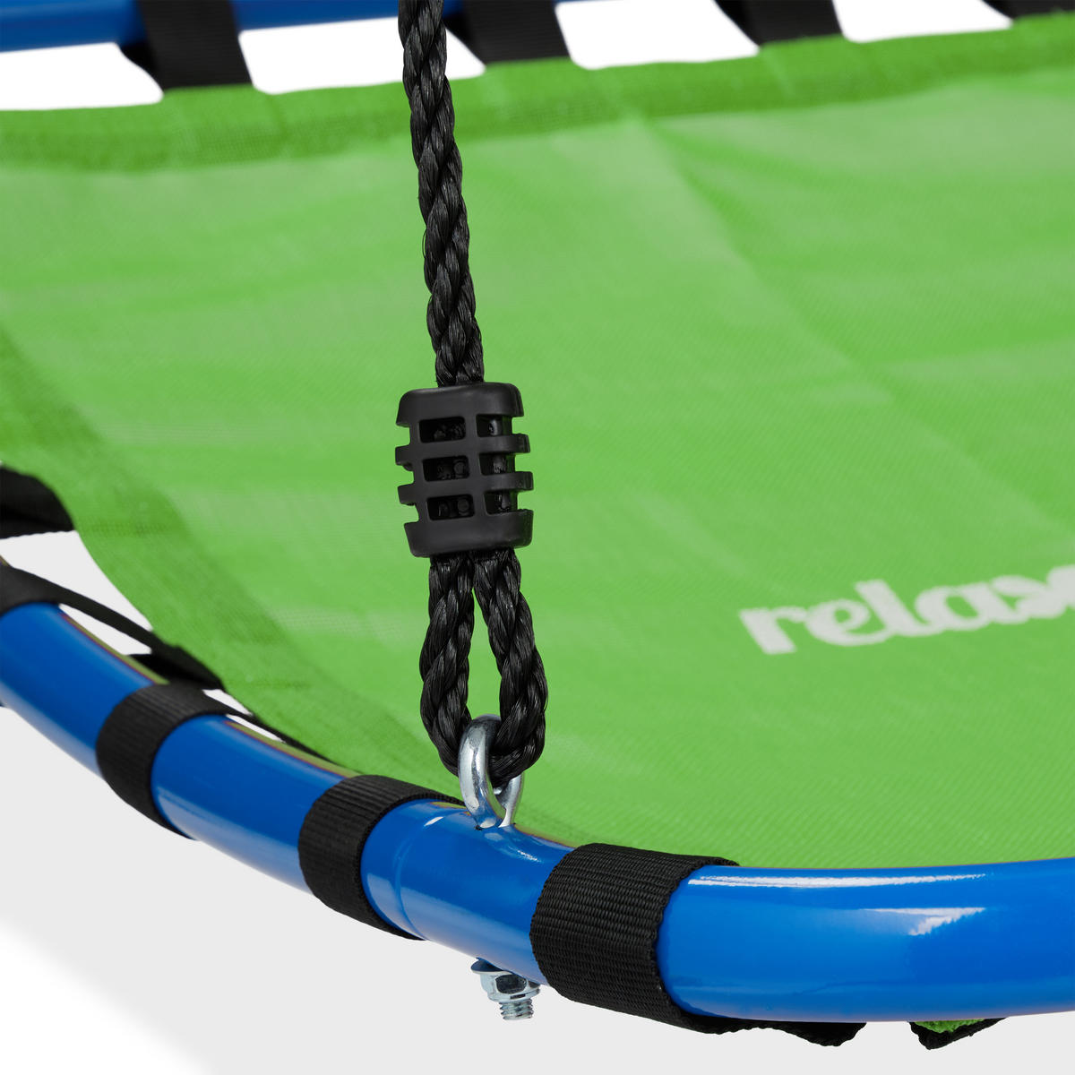 HOUPAČKA hnízdová zelená modrá 76x103 cm - zelená barva, kov/plast (76/160/103cm) - Relaxdays