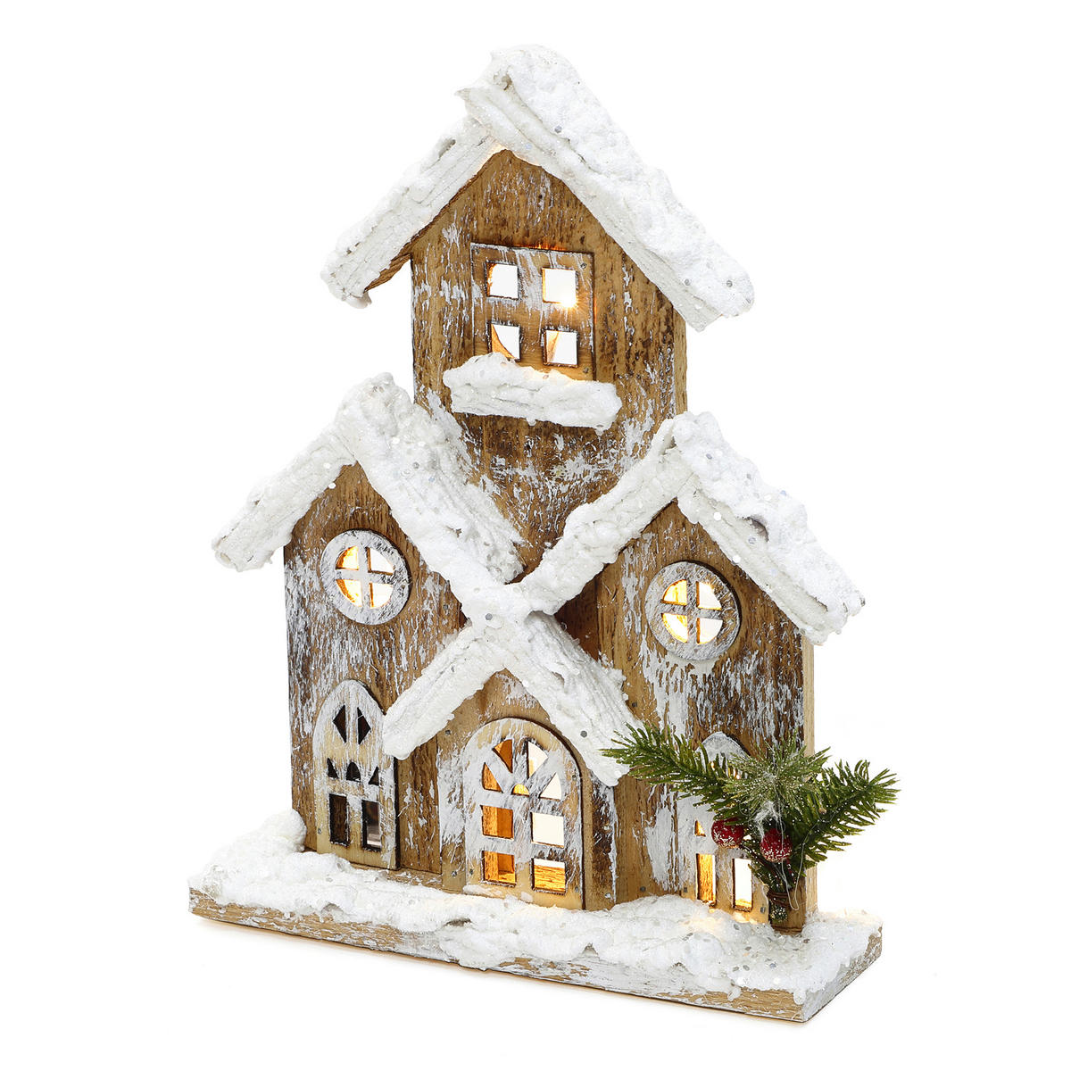 WEIHNACHTSHAUS HTHD0251 - Braun, Holz (7/27/21cm) - Hometopia