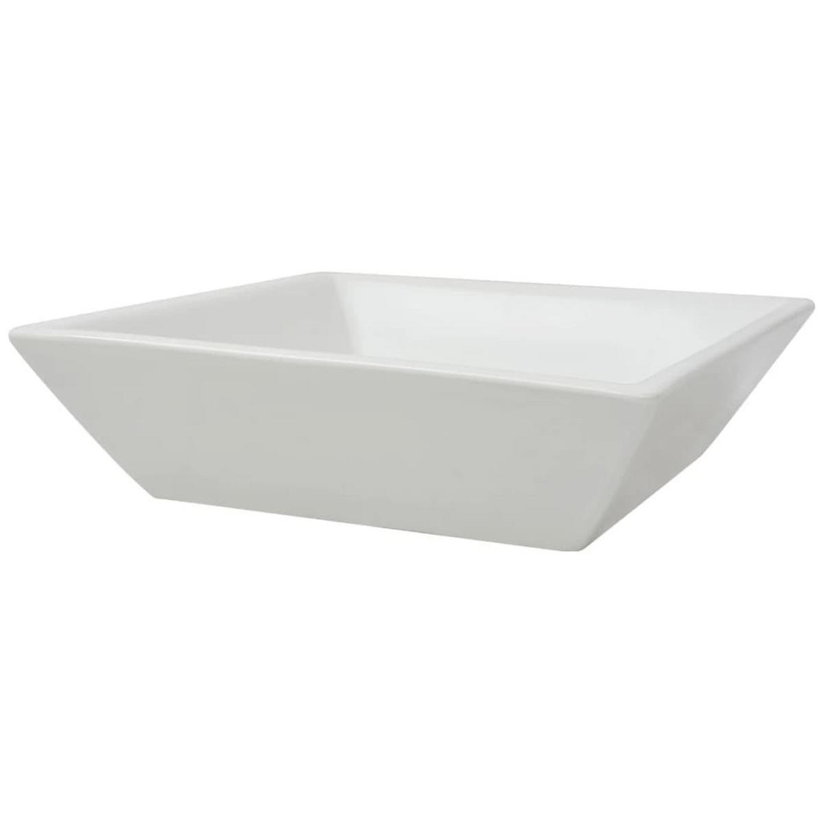 WASCHBECKEN Kutch 41.5/41.5/12 cm - Weiß, Keramik (41.5/12/41.5cm) - Nettlife