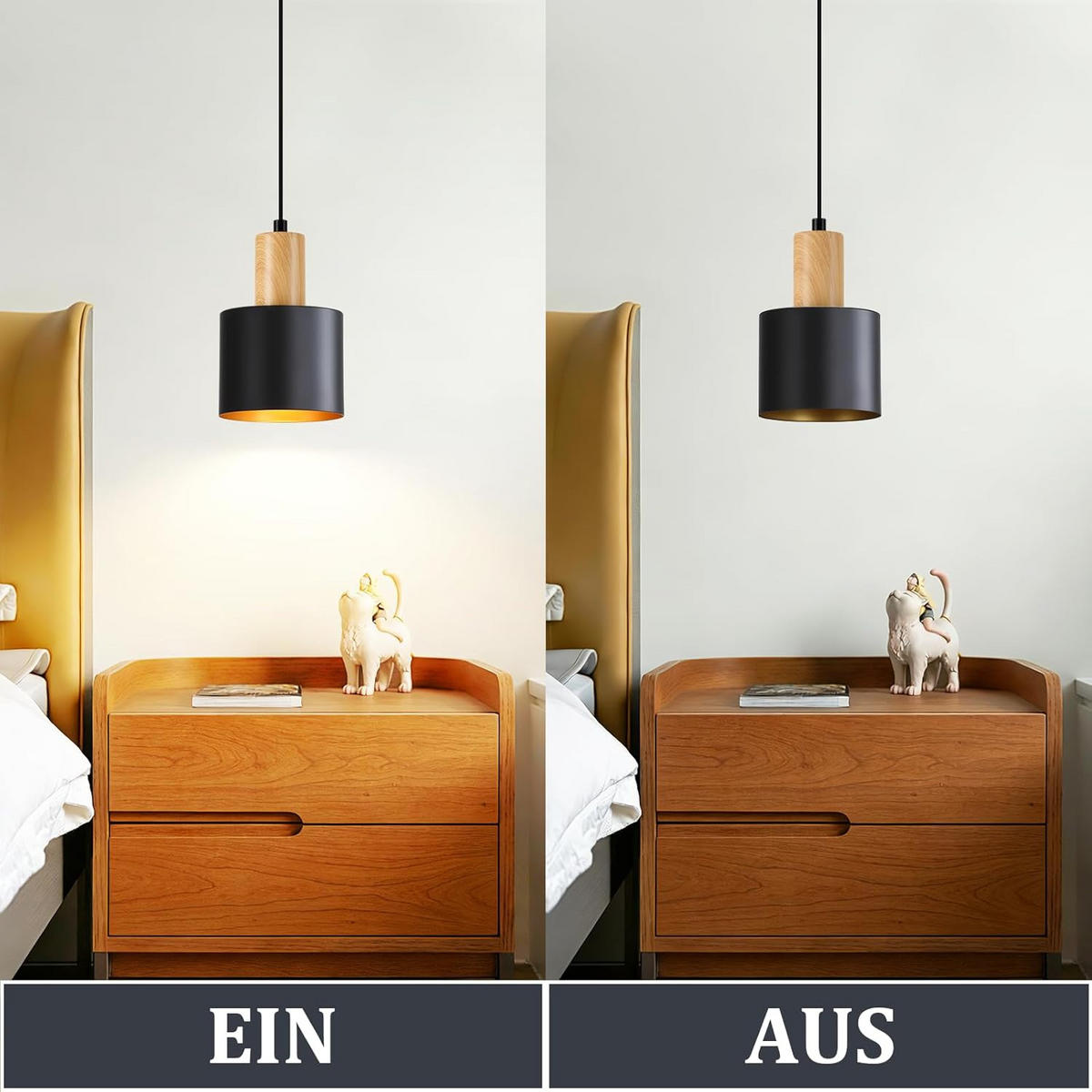 LED PENDELLEUCHTE COHEN Ⅲ 12/12/174 cm - Schwarz, Metall (12/12/174cm) - Nettlife