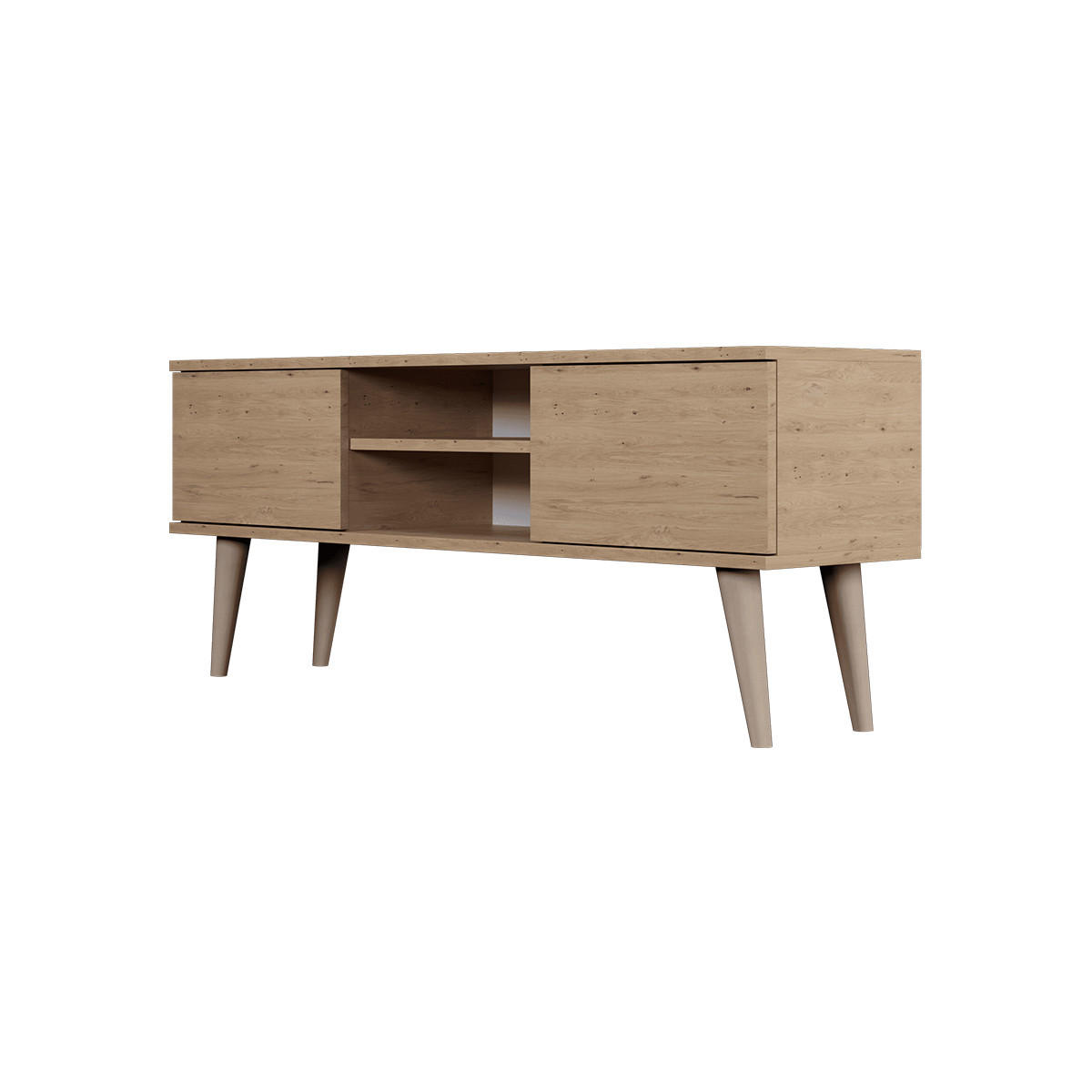 TV-MÖBEL Toronto Holz - Braun, Holzwerkstoff (55/35/120cm) - Petits-meubles