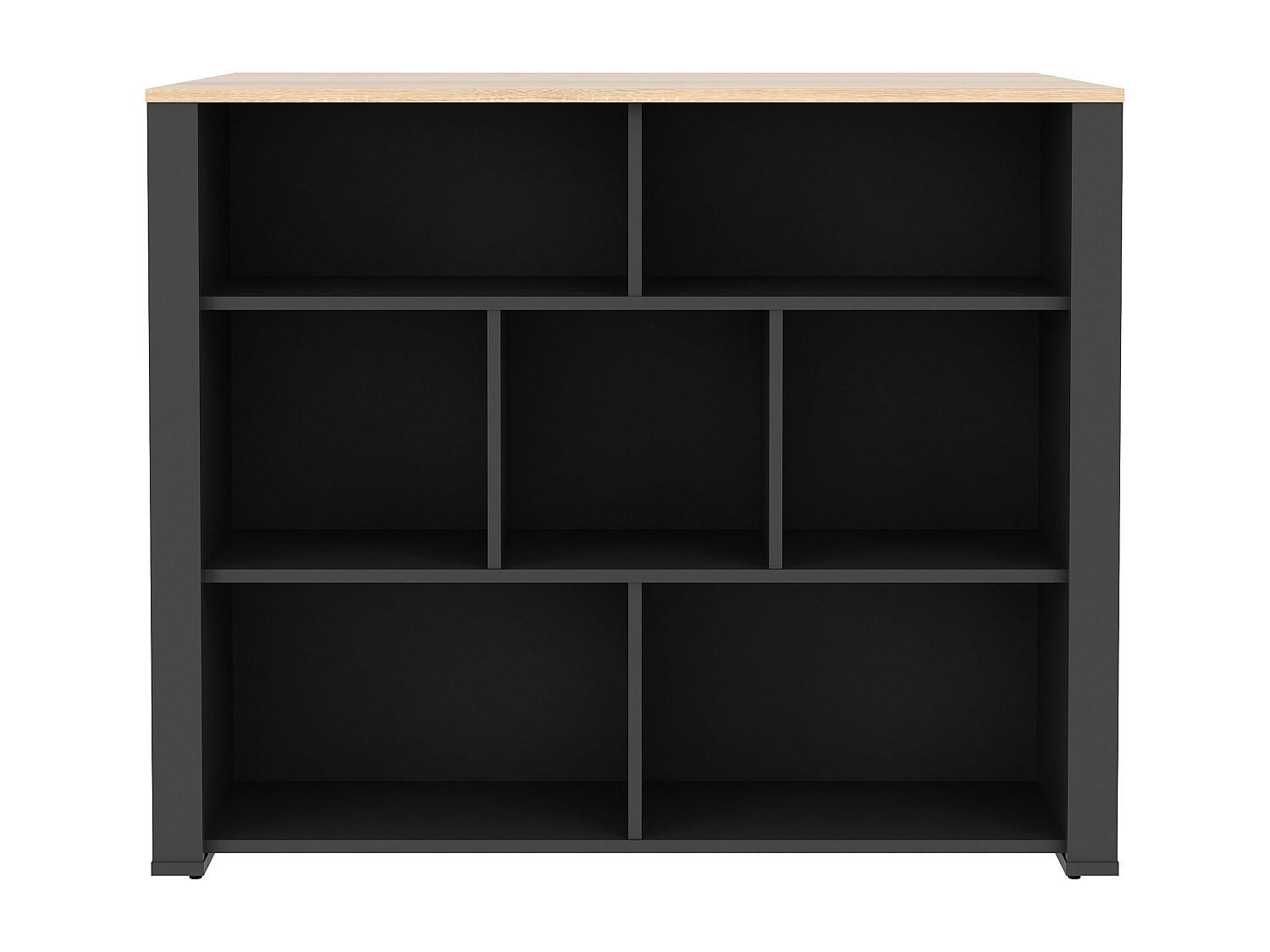 KÜCHENINSEL - 4 Personen - Holz, Platte - Anthrazitgrau, Naturfarben Hell - - Anthrazit/Naturfarben, Holz (110.2/90.5/80cm) - Vente-Unique