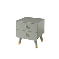 NACHTTISCH BILLY Grün 44x40x46 cm - Grün, Holz (44/46/40cm) - FURNLUX