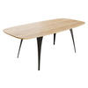 ESSTISCH Aura 160 - Eichefarben/Schwarz, Holzwerkstoff/Metall (90/160/76cm) - MIRJAN24