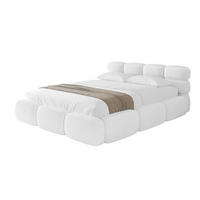 POLSTERBETT mit Bettkasten und Lattenrost, Boxbett ohne Matratze - NOMA 160x200 Weiß - Weiß, Holzwerkstoff/Textil (160/200cm) - ALTDECOR