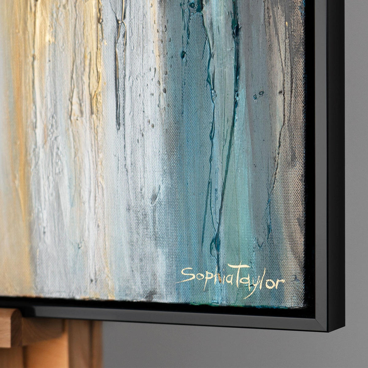 GEMÄLDE Licht der Freiheit Schattenfugenrahmen Schwarz 120x80 cm - Schwarz, Holz (120/80cm) - YS-art gallery
