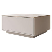 COUCHTISCH Bavro - Sandfarben/Schwarz, Holzwerkstoff/Kunststoff (70/80/39cm) - MIRJAN24