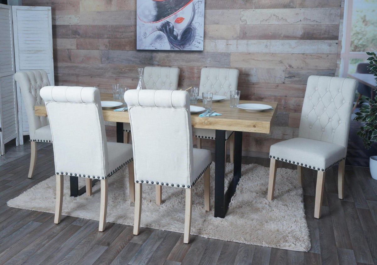 JEDÁLENSKÁ stolička Biela - biela, textil (45/100/60cm) - MCW