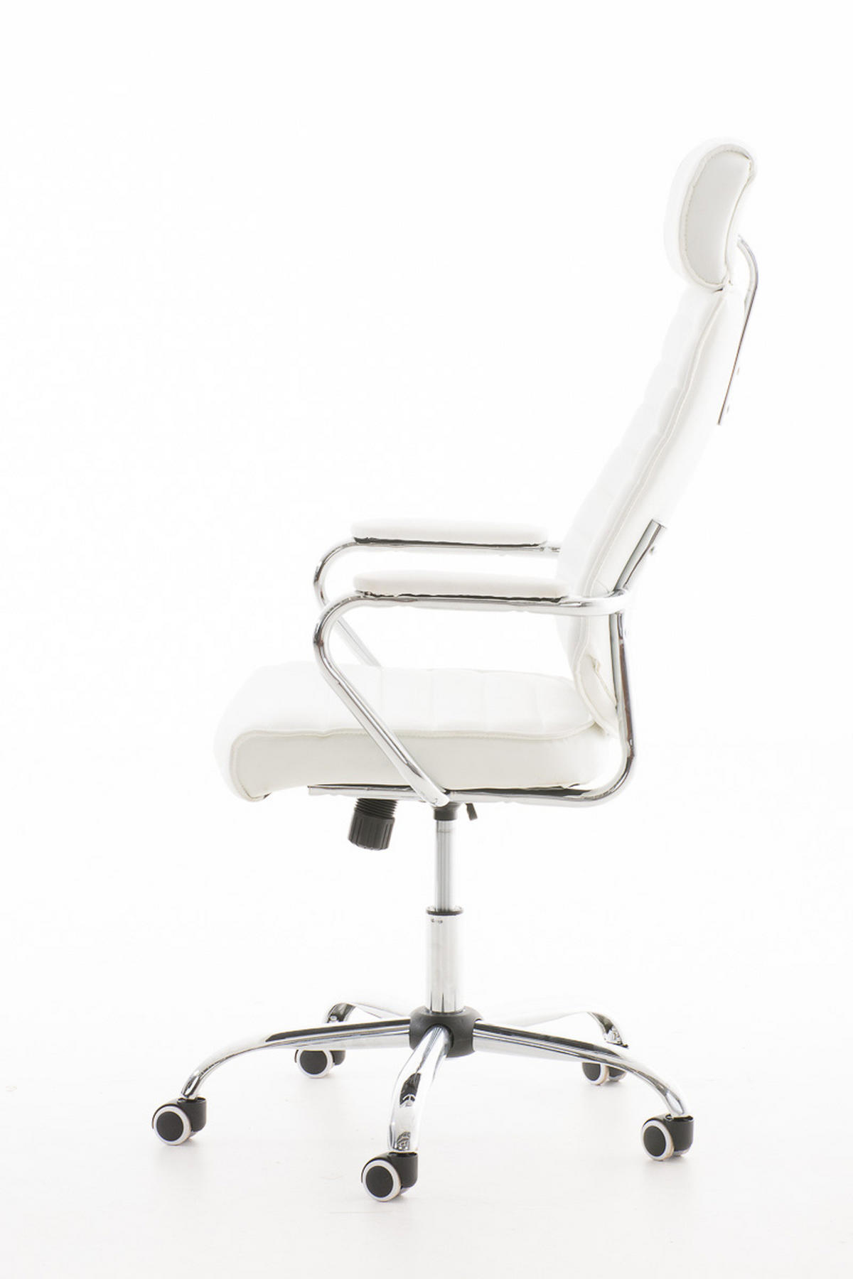 BÜROSTUHL Rako, Weiß - Weiß, Textil/Metall (60/128/67cm) - TPFLiving