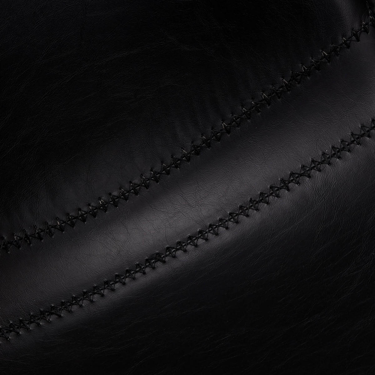 BARHOCKER-SET 2 Stück in Kunstleder - Schwarz, Textil/Metall (48/98/57cm) - Furnhouse