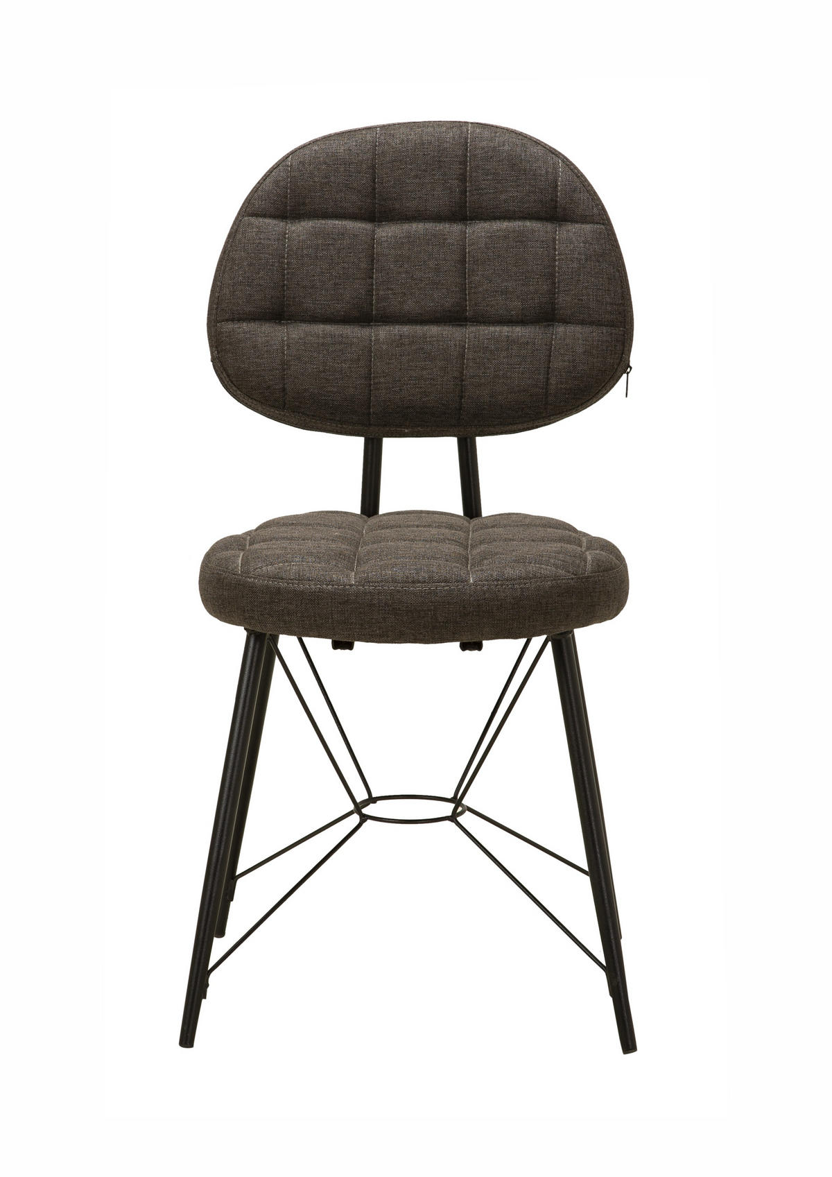 ESSZIMMERSTUHL VICTORIA mit Metallbeinen - Anthrazit, Holz/Textil (45/90/56.4cm) - Stuhlmann