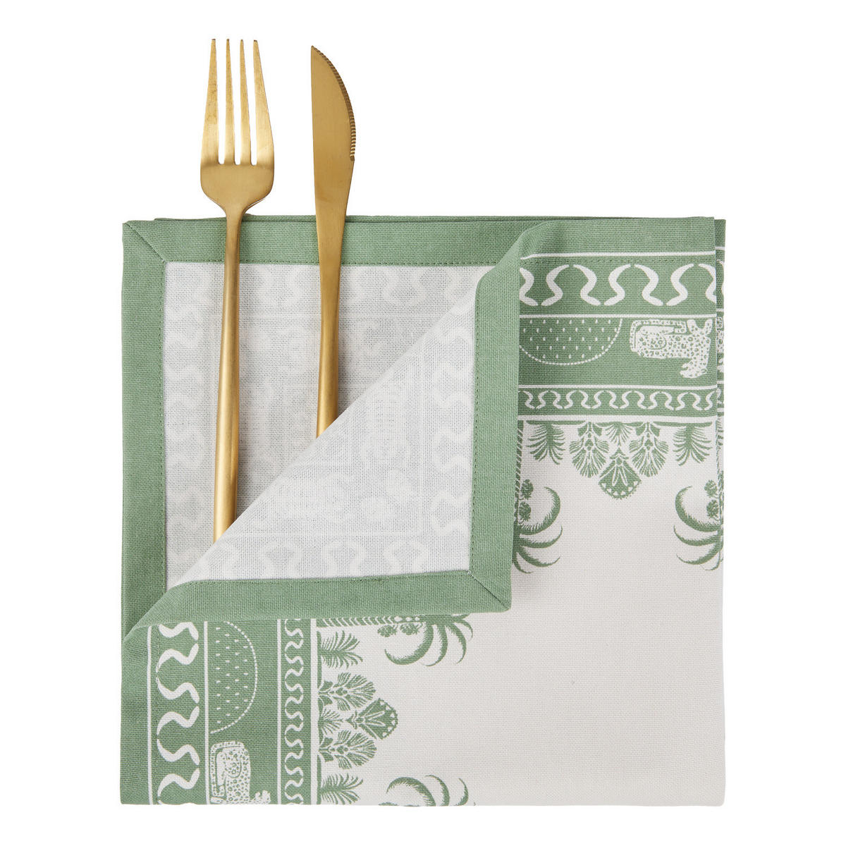 SERVIETTE (6er-Set) Monteverde 42x42 cm - Grün, Textil (42/42cm) - Butlers