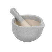 KÜCHENMÖRSER mit Stößel 11,4/11,4/10 cm - Grau, Keramik (11.4/10/11.4cm) - Excellent Houseware