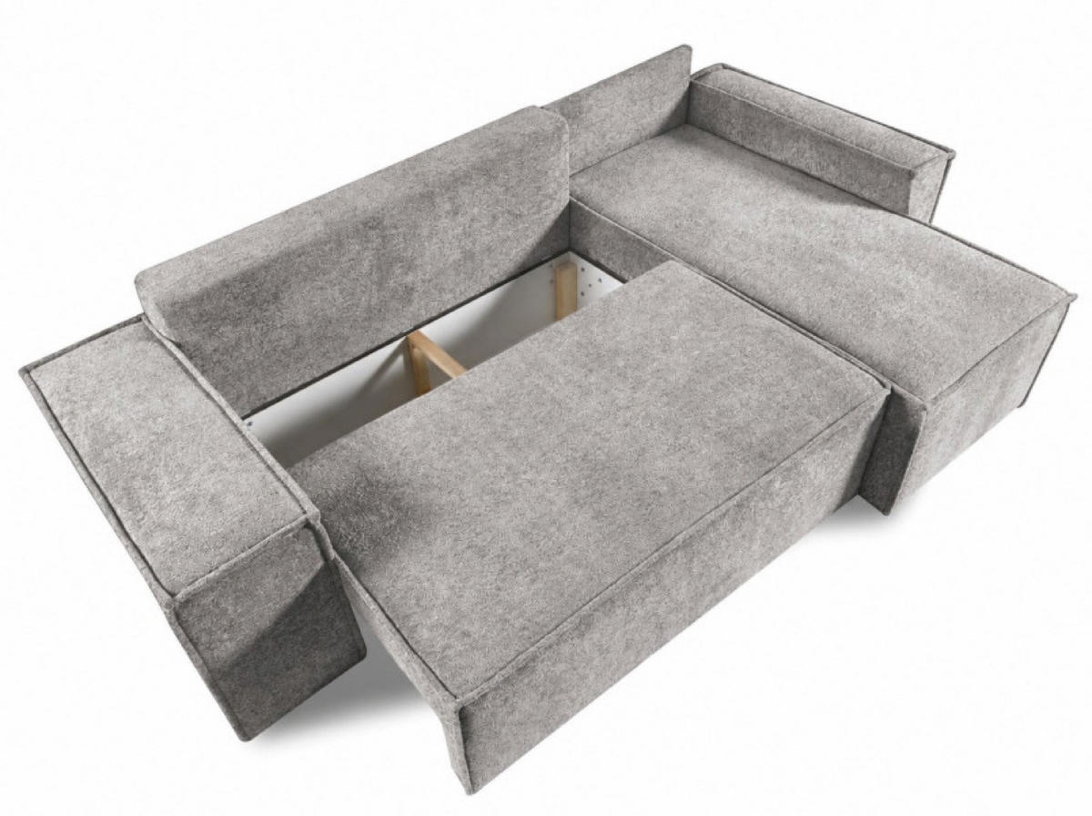 ECKSOFA Grau Colin - Grau, Holzwerkstoff (268/155cm) - Sepro Meble