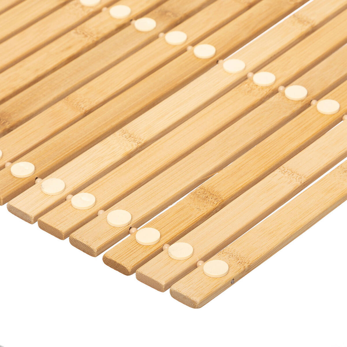 BADEMATTE, zum Aufrollen, Bambus, Braun, 40 x 60 cm - Braun, Holz (8/8cm) - 5five Simply Smart