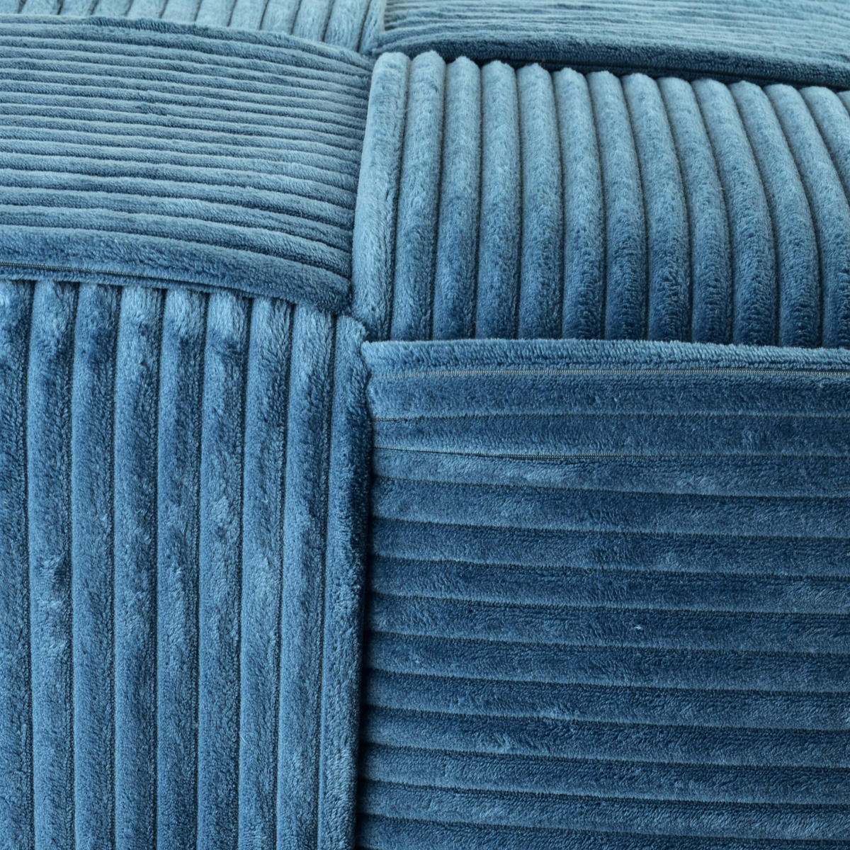 POUF Wiki dunkelblau 43/43/43 cm Textil - Dunkelblau, Textil (43/43/43cm) - Mondex