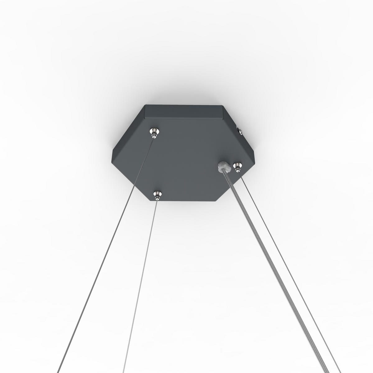 LED-HÄNGELEUCHTE - Anthrazit, Metall (1.6/100/60cm) - Lumicom