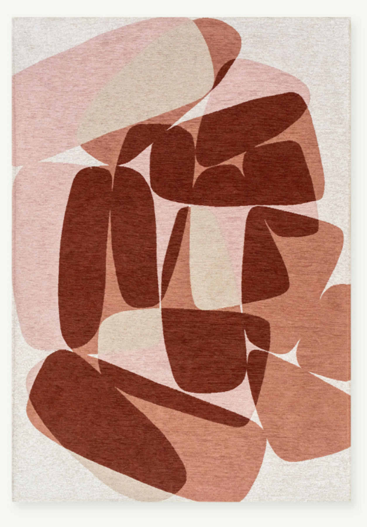 TEPPICH modern Flachgewebe ROCKY Rosa 240 x 340 cm - Pink, Textil (240/340cm) - Novatrend