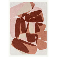 TEPPICH modern Flachgewebe ROCKY Rosa 240 x 340 cm - Pink, Textil (240/340cm) - Novatrend