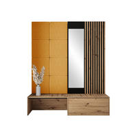 GARDEROBE Premium - Orange/Braun, Holzwerkstoff (172/205/42cm) - MIRJAN24
