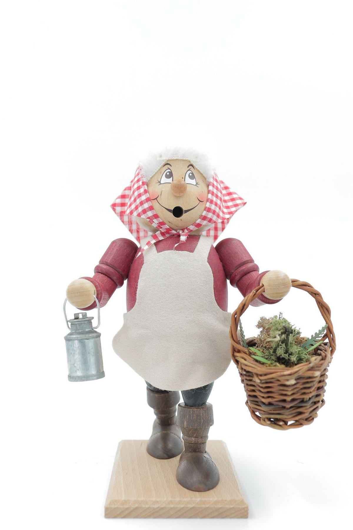 RAUCHFIGUR Wichtel Kräuterfrau 23 cm - Multicolor, Holz (11/22/0.1cm)