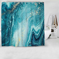 DUSCHVORHANG, bunt,180/180cm - Multicolor, Textil (180/180cm)