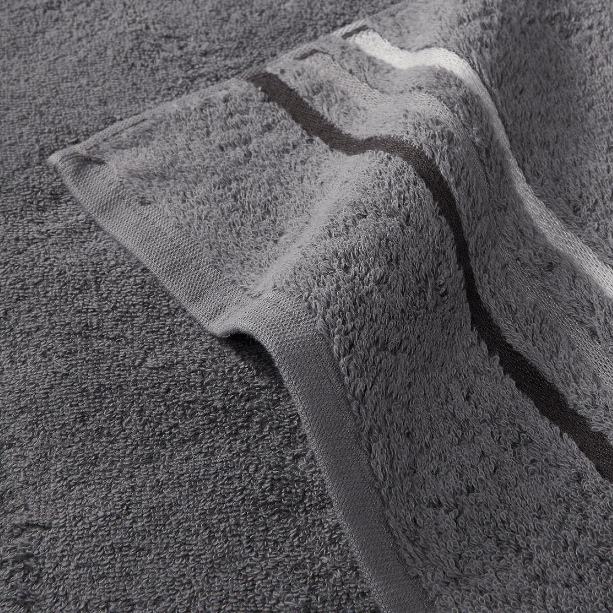 HANDTUCHSET Skyline Color - 4-teilig - 50 x 100 cm - Dunkelgrau - Dunkelgrau, Textil (50/100cm) - SCHIESSER