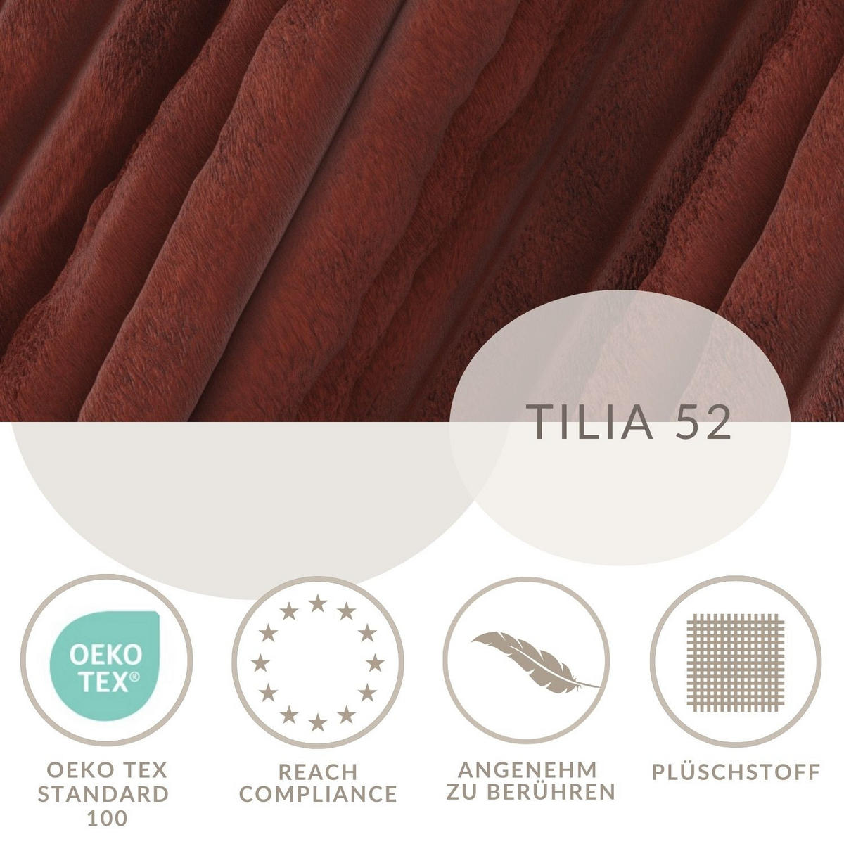 ECKSOFA Maze Ziegelfarbe Plüsch - Rechts Seite - Rostfarben/Schwarz, Holz/Holzwerkstoff (294/185cm) - Maison de Reve