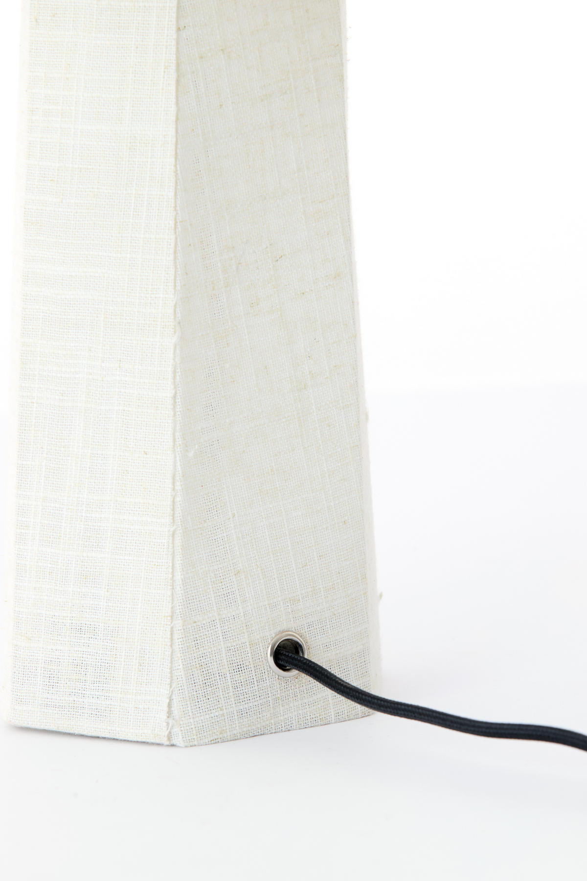 TISCHLAMPE Musabo Weiß Ø25/49 cm - Weiß, Textil (25/25/49cm) - Light & Living