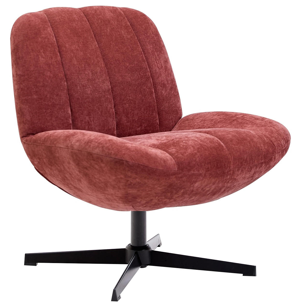 SESSEL Stoff Terrakotta - Rot, Textil (74/82/73cm) - Nordlys