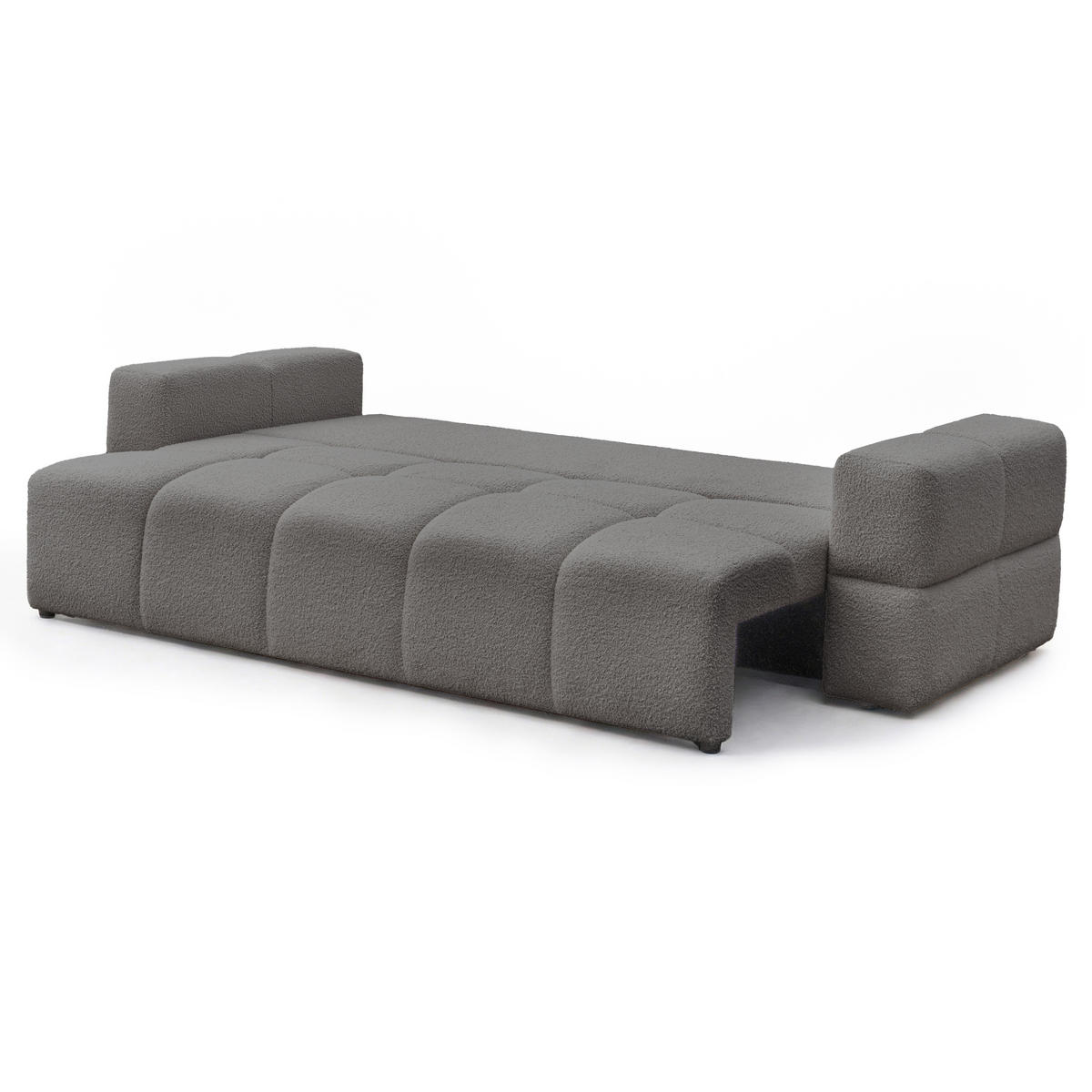 SCHLAFSOFA BUENO mit Bettkasten Dunkelgrau - Dunkelgrau, Holzwerkstoff/Kunststoff (245/85/93cm) - Idohome