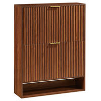 SCHUHSCHRANK Nussbaumfarben 80/24/102 cm - Walnussfarben, Holzwerkstoff (80/102/24cm) - PANGIVO