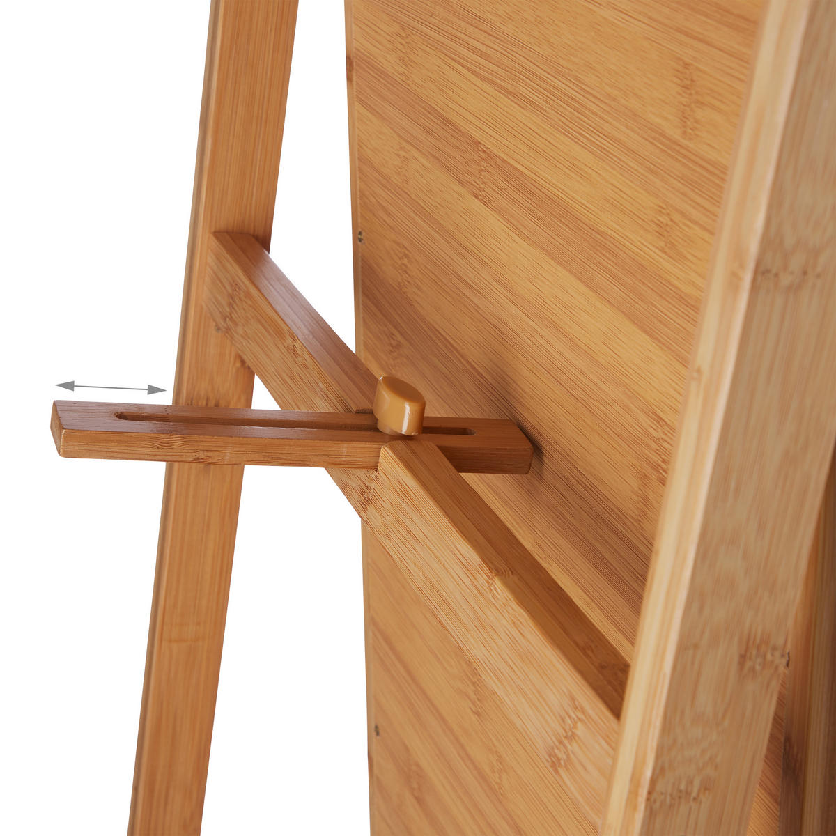 STANDSPIEGEL - Hellbraun, Glas/Holz (40/159.5/36cm) - Relaxdays