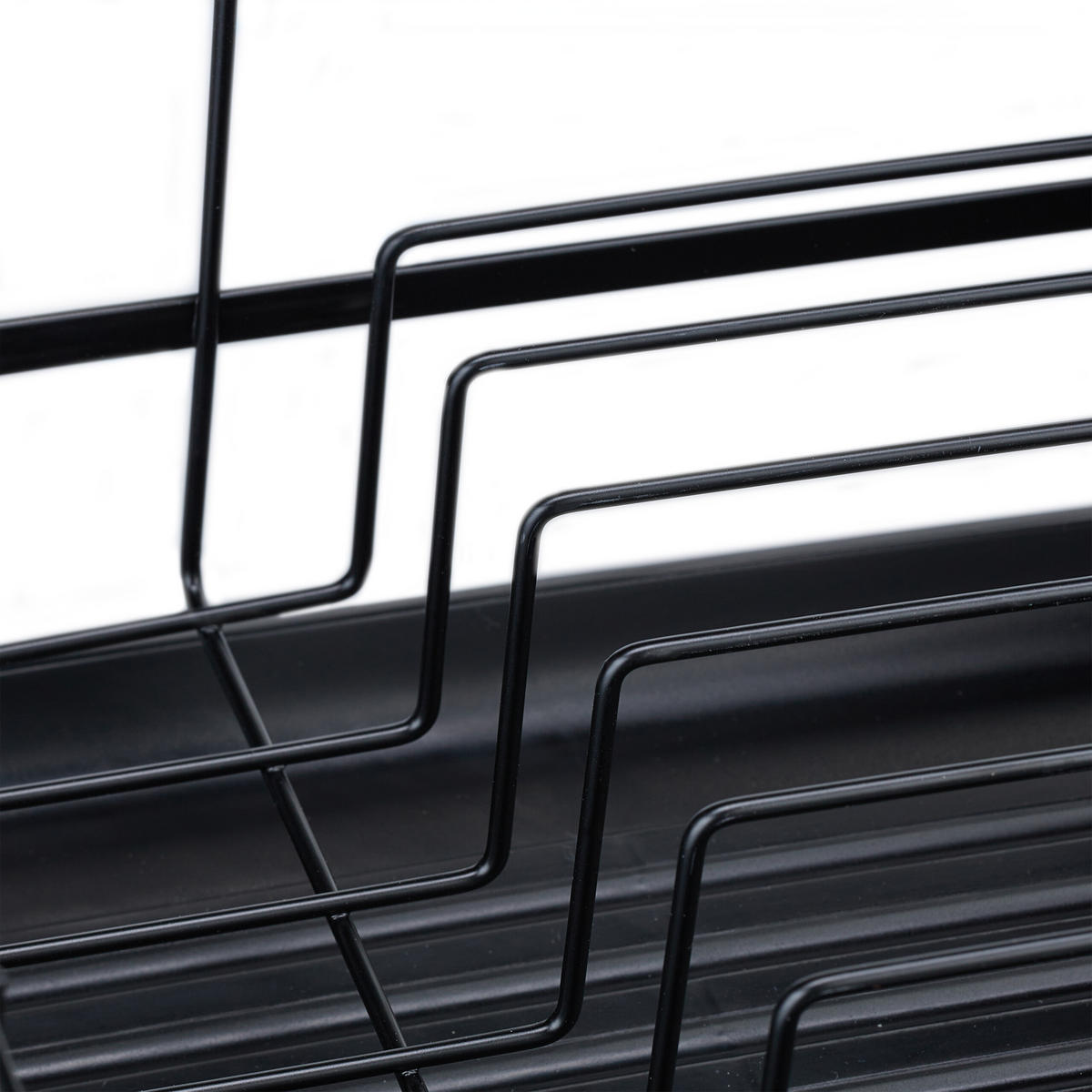 ABTROPFGESTELL - Schwarz, Kunststoff/Metall (42.5/15/32cm) - Relaxdays