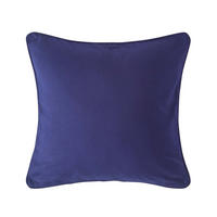 KISSENHÜLLE dunkelblau 60/60 cm, 100% Baumwolle - Dunkelblau, Textil (60/60cm) - Homescapes