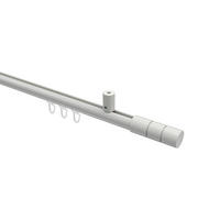 INNENLAUF-GARDINENSTANGEN-SET Sonius Elanto 100 cm, 1-läufig, 20 mm Ø Weiß - Weiß, Metall (100cm) - INTERDECO