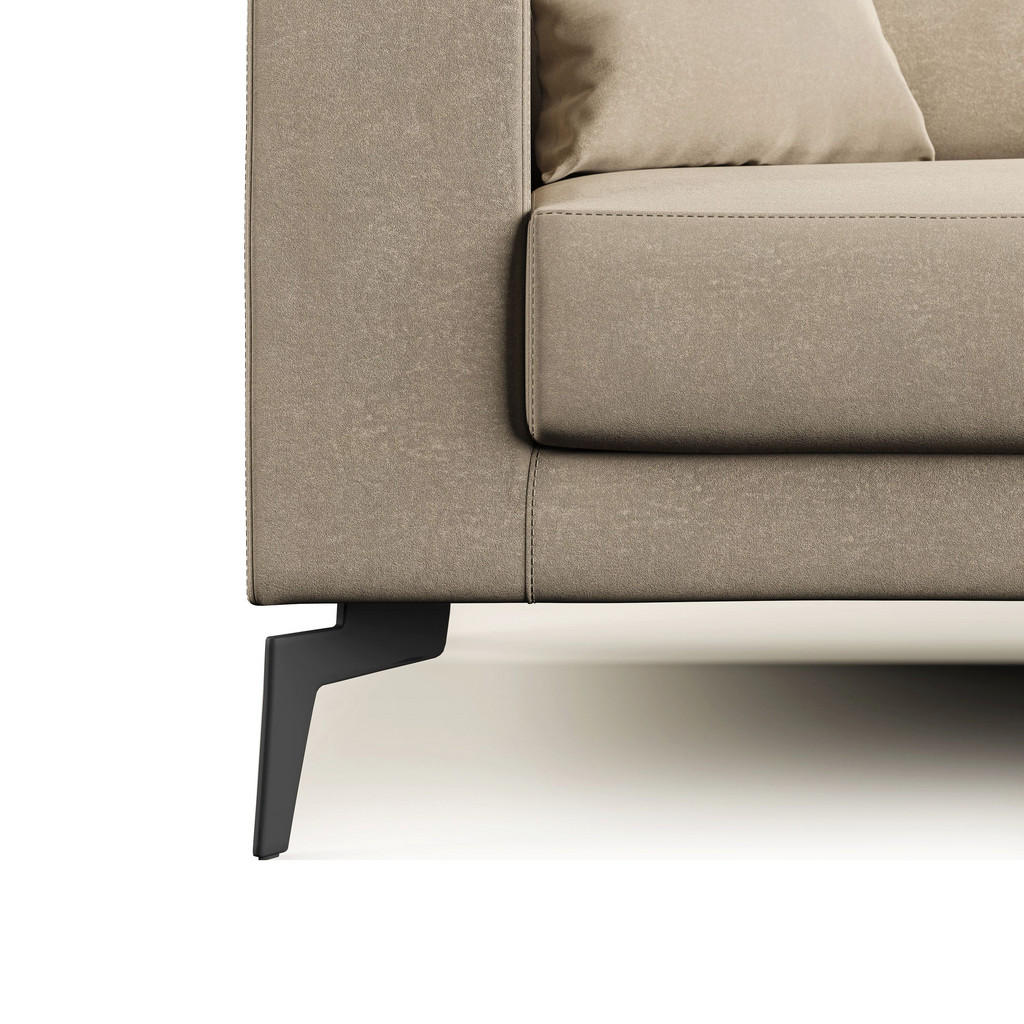 Thumbnail - Divani.store Linearsofa, Taupe, Textil, 206x95x91 cm, Wohnzimmer, Sofas & Couches, Sofas