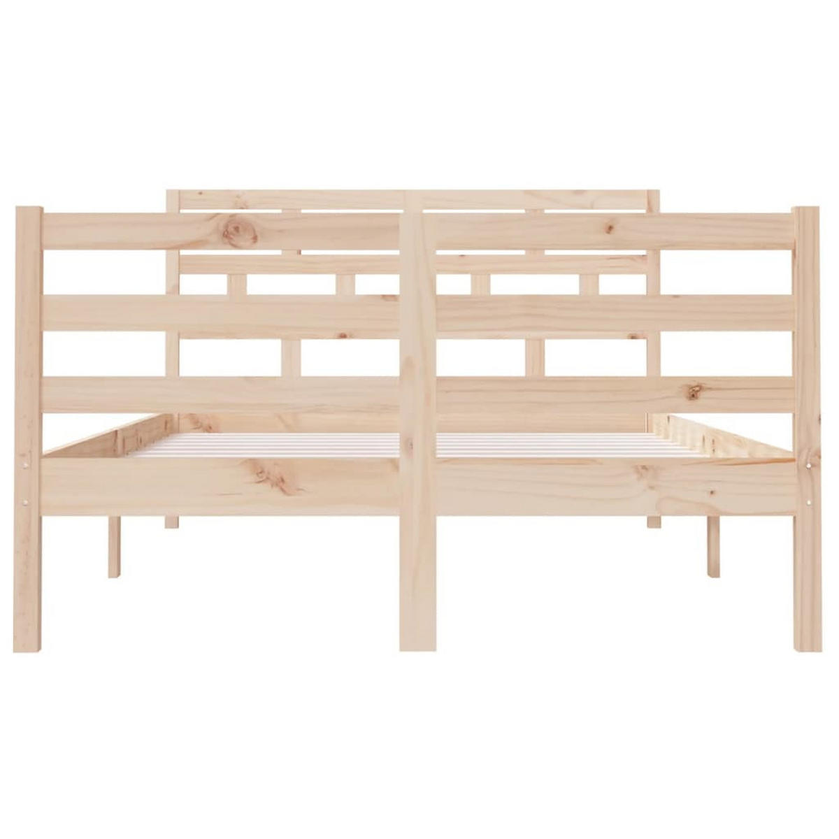 BETT Kennedy 126/195.5 cm - Braun, Holz (120/190cm) - Nettlife