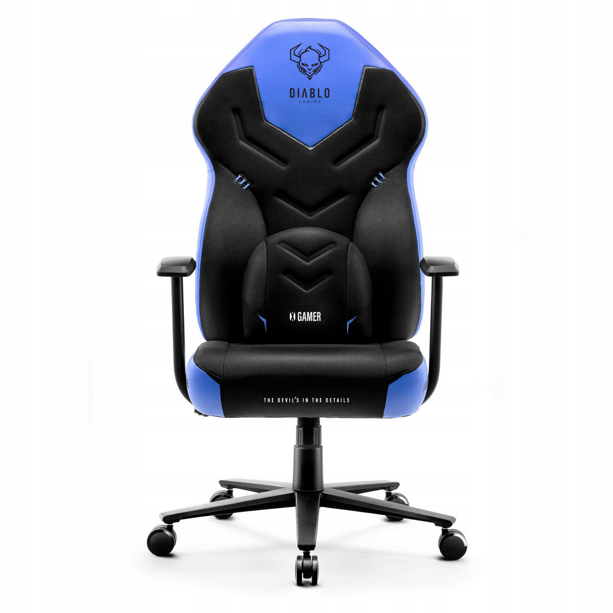 GAMINGSTUHL X-GAMER - Blau/Schwarz, Metall (68/118/56cm) - Diablo Chairs