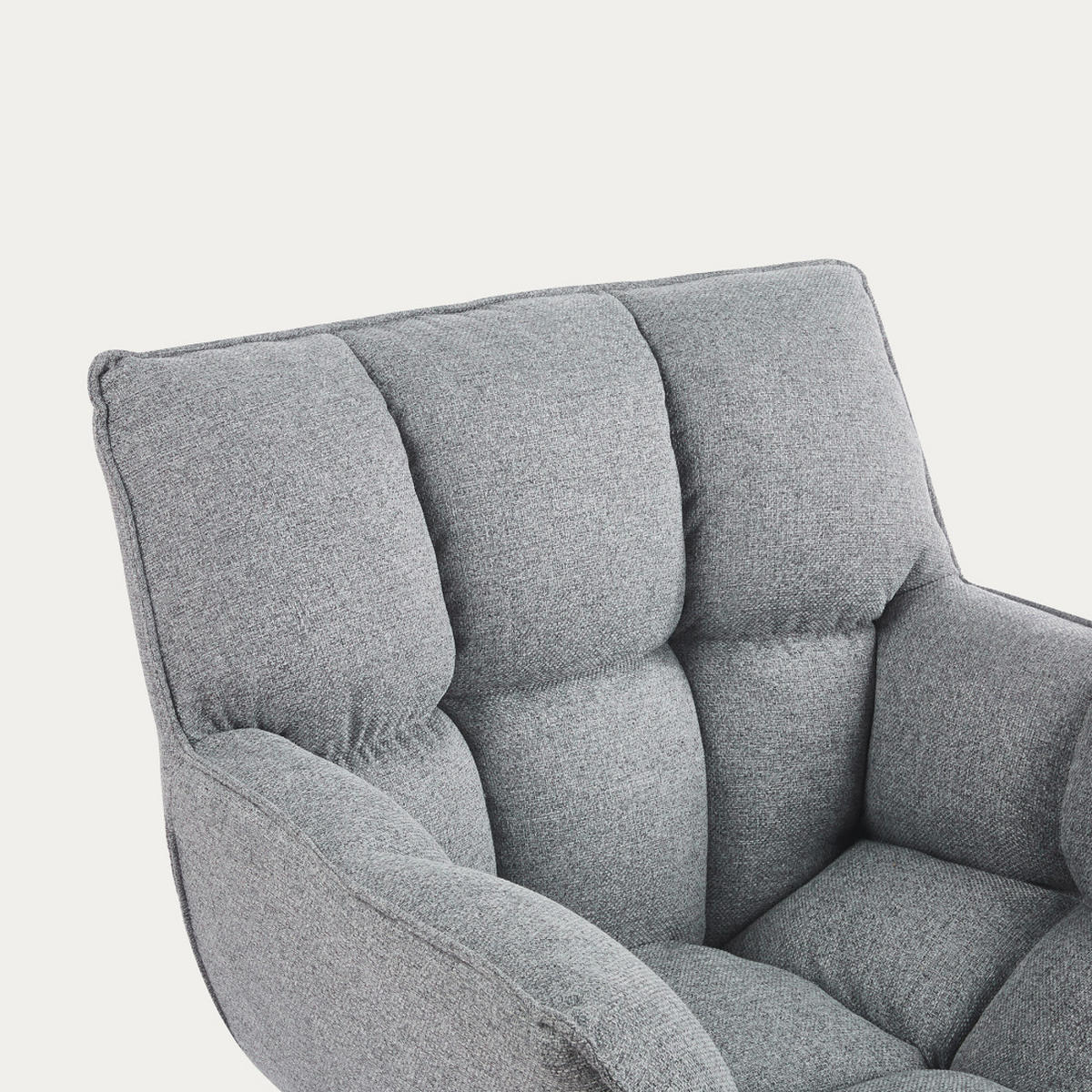 SESSEL Abyss Grau 82 cm x 92.5 cm - Grau, Textil (82/92/74cm) - Kenay Home