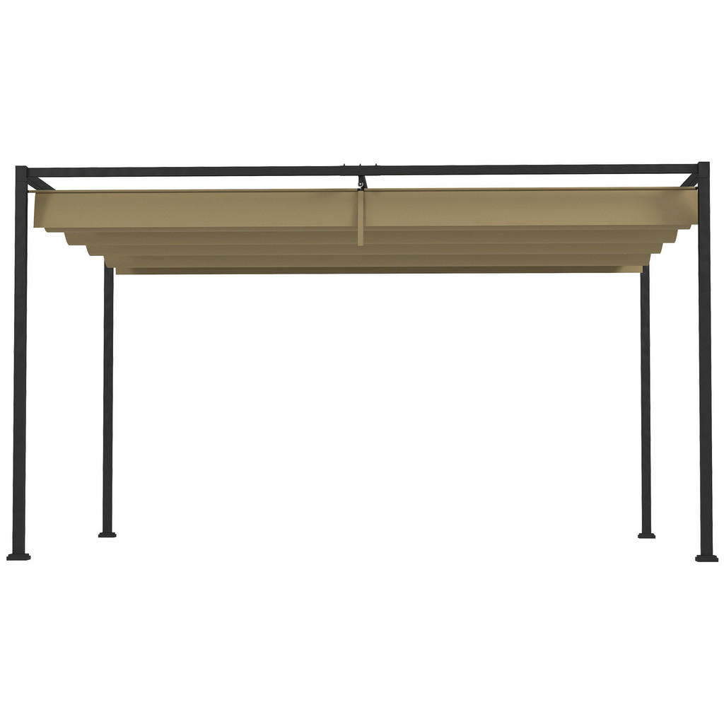 Thumbnail - Modfu Pergola, Beige, Metall, 300x222x400 cm, Sonnen- & Sichtschutz, Pavillons & Pergolas, Pergolas