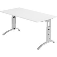 SCHREIBTISCH Serie-F 80/160/74 cm in Weiß - Weiß, Holzwerkstoff (80/160/74cm) - bümö